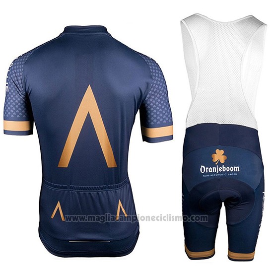 2018 Abbigliamento Ciclismo Aqua Blue Sport Manica Corta e Salopette